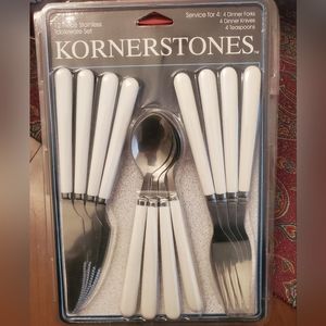 12 piece Stainless Tablewear Set for 4